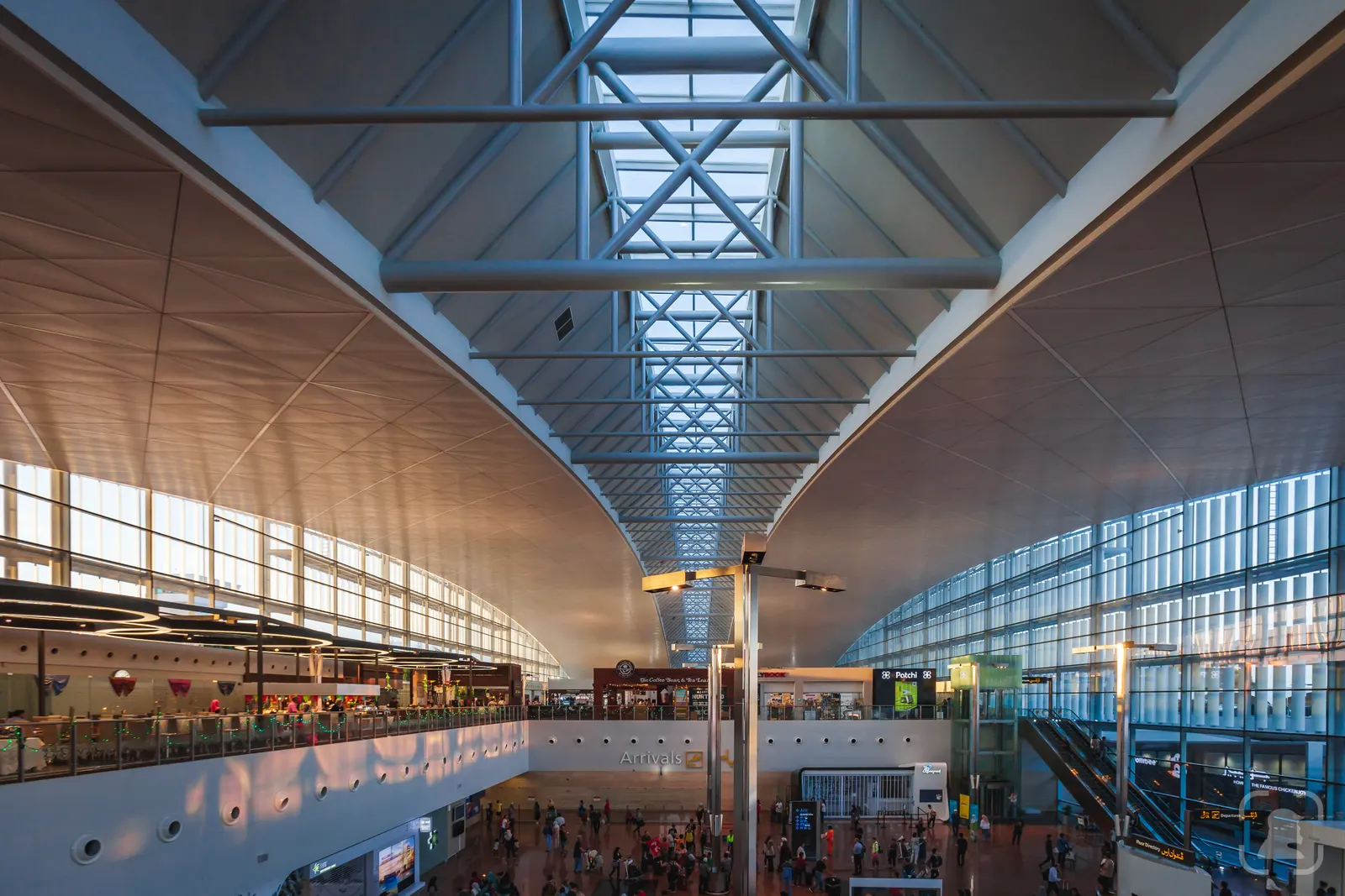 Brunei International Airport at sunset