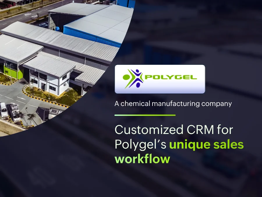 Zoho CRM for Polygel's unique sales workflow